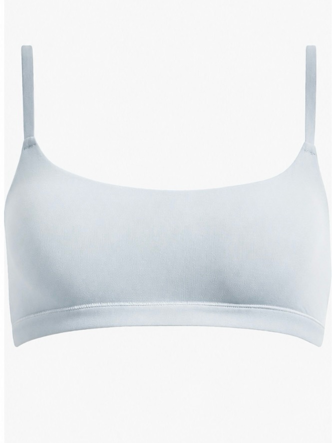 Skims Fits Everybody Scoop Bralette Light Blue Stretch Lounge Bra Size Xl